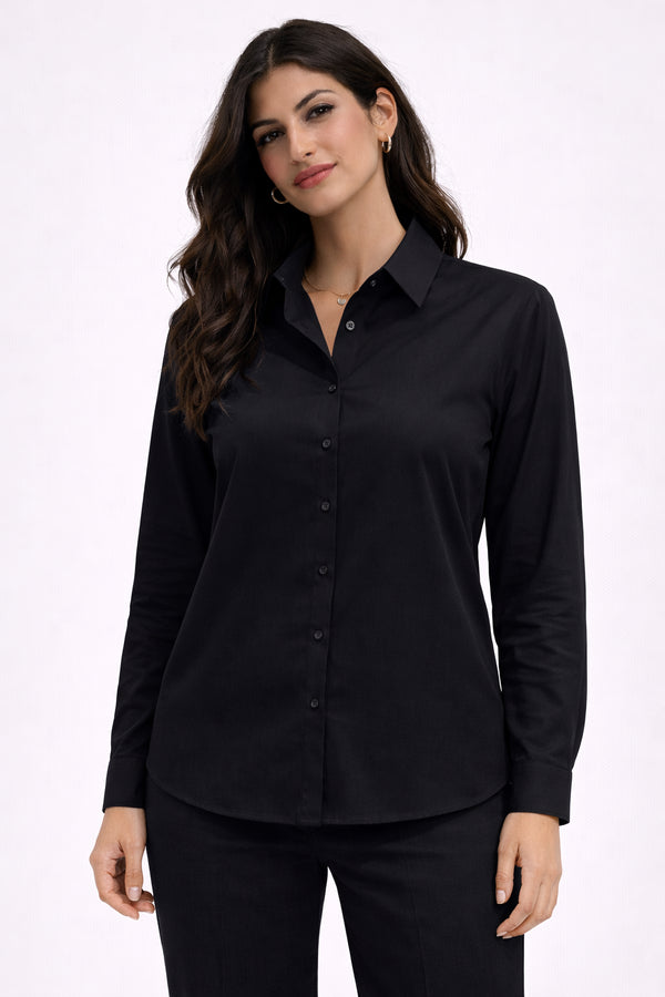 New Age - Aura Poplin Shirt Black