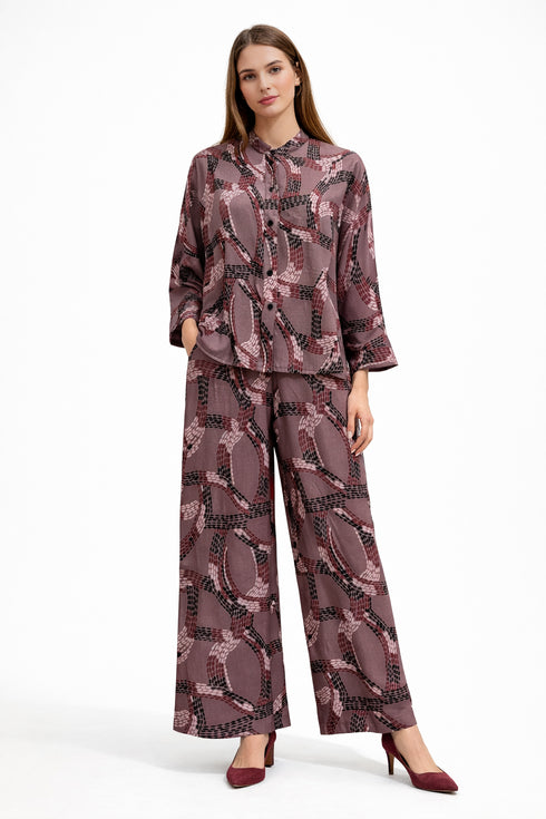 New Age - Iliana Abstract Silky Touch Co-Ord Set