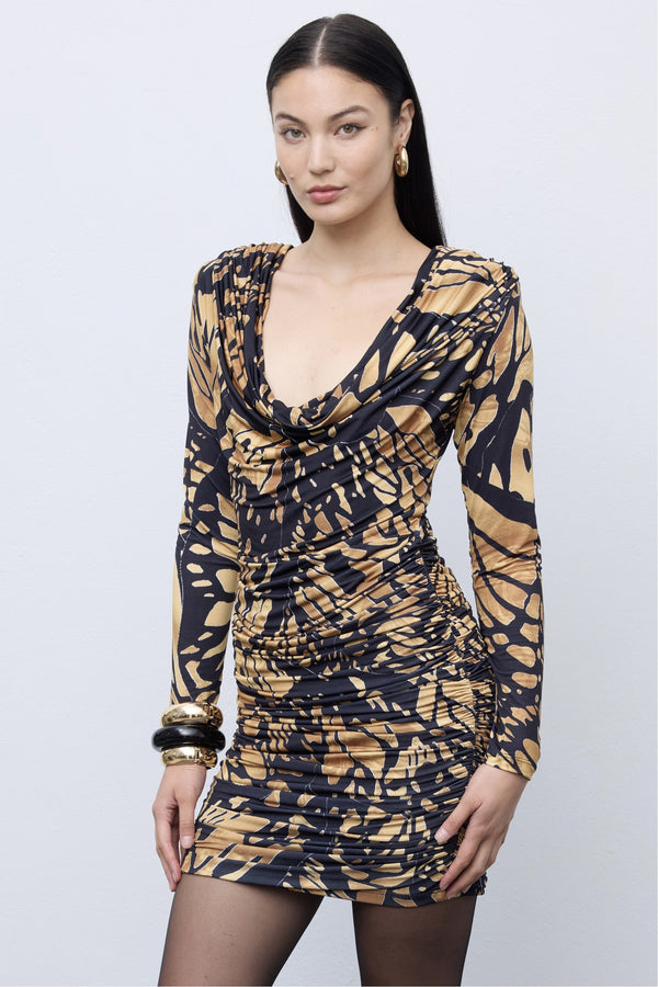 Ciel Concept - Butterfly Mosaic Jersey Mini Dress