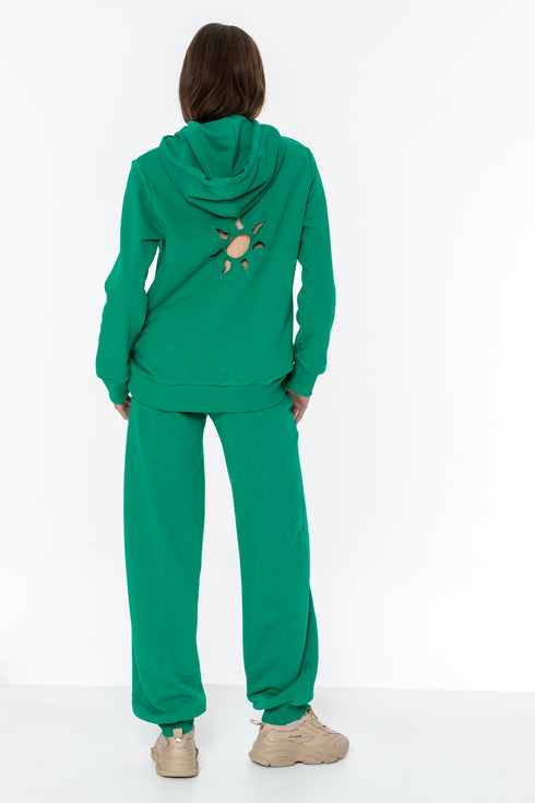 Never On Sunday - Emma Top & Auli Pants Green Set