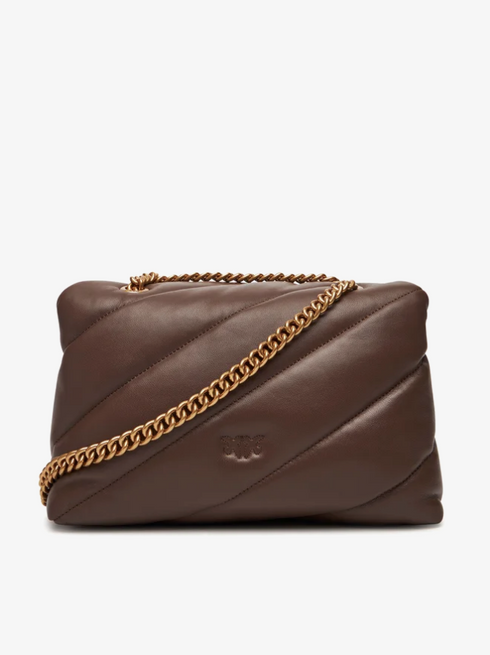 PINKO - Love Classic Puff Maxi Quilt Marrone