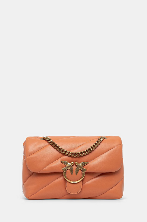 PINKO - Love Classic Puff Maxi Quilt Orange