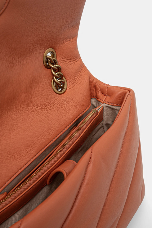 PINKO - Love Classic Puff Maxi Quilt Orange