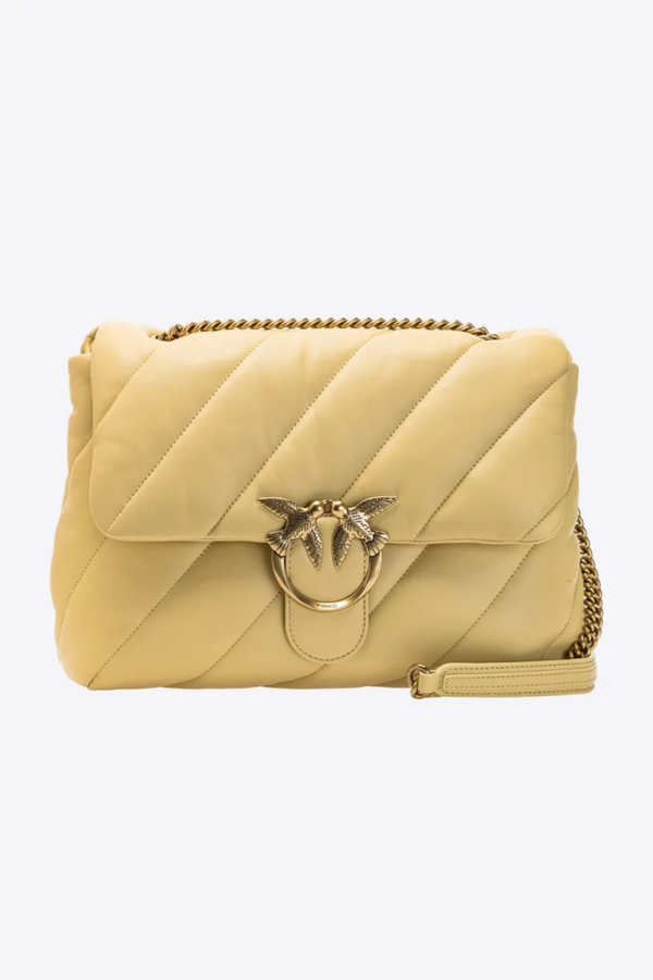 PINKO - Love Big Puff Maxi Quilt Banana