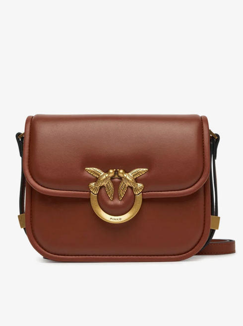 PINKO - Love Box Bag Mini Light Brown