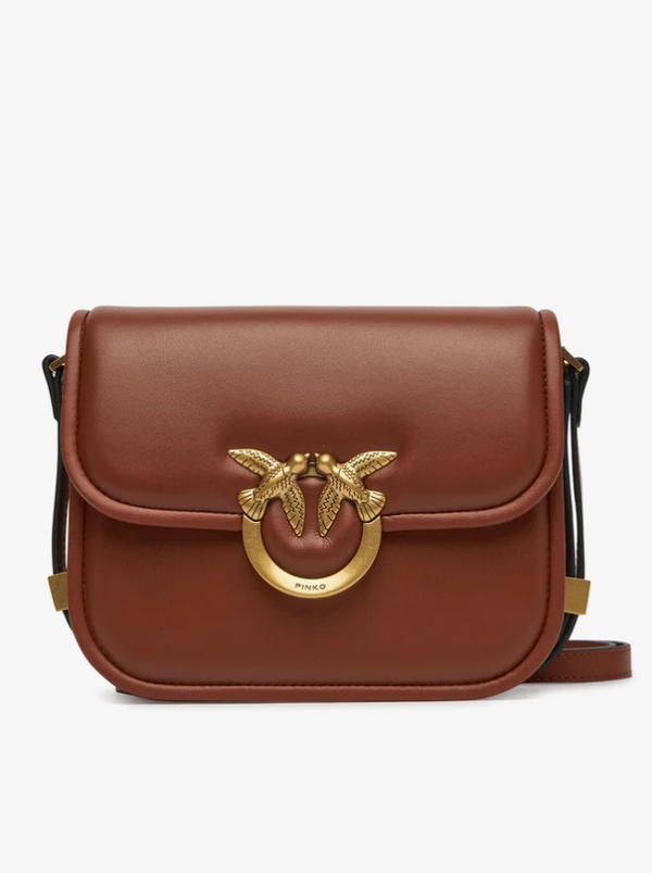 PINKO - Love Box Bag Mini Light Brown