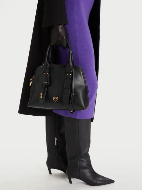 PINKO - Bowling Bag Medium Black