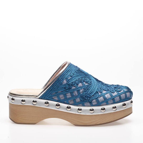 Eros & Psyche - Athenaida Clogs Blue