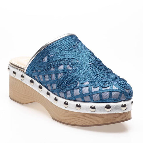 Eros & Psyche - Athenaida Clogs Blue