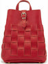 Elena Athanasiou Straw Backpack Red