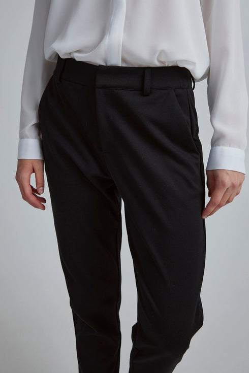 ICHI - Kate Casual Office Pants Black